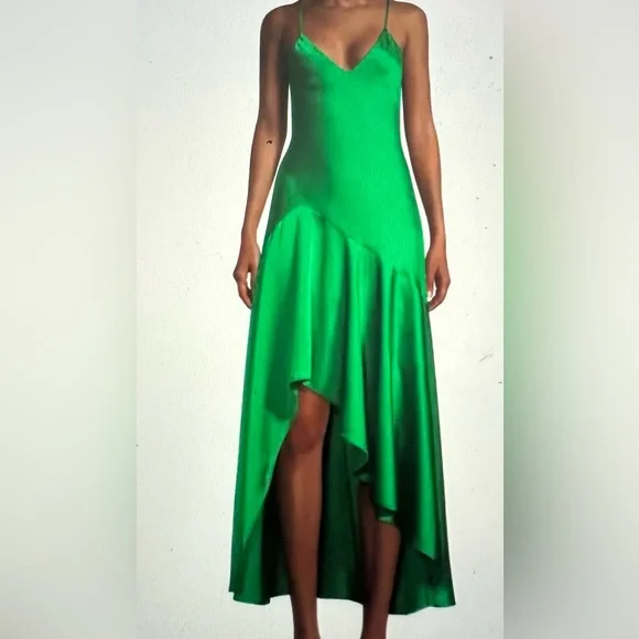 Milly Kali Sleeveless High-Low Dress